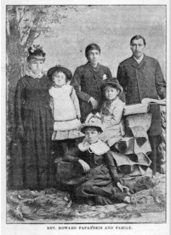 Original title:  Rev. Edward Papanekis and family. From 