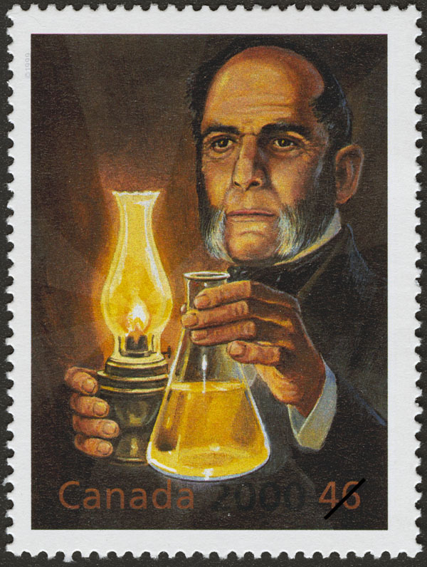 Original title:  Abraham Gesner: Father of the Oil Industry [philatelic record]  : Abraham Gesner: de la médecine au kérosène Philatelic issue data Canada : 46 cents Date of issue 17 Mar. 2000