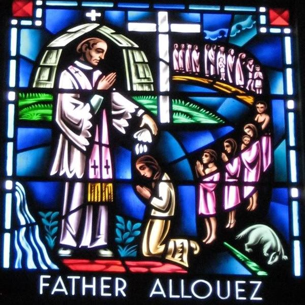 Titre original :  Father Claude Allouez window, Cathedral of St. Joseph the Workman, LaCrosse, WI. File:Claude-Jean Allouez.jpg - Wikipedia, the free encyclopedia