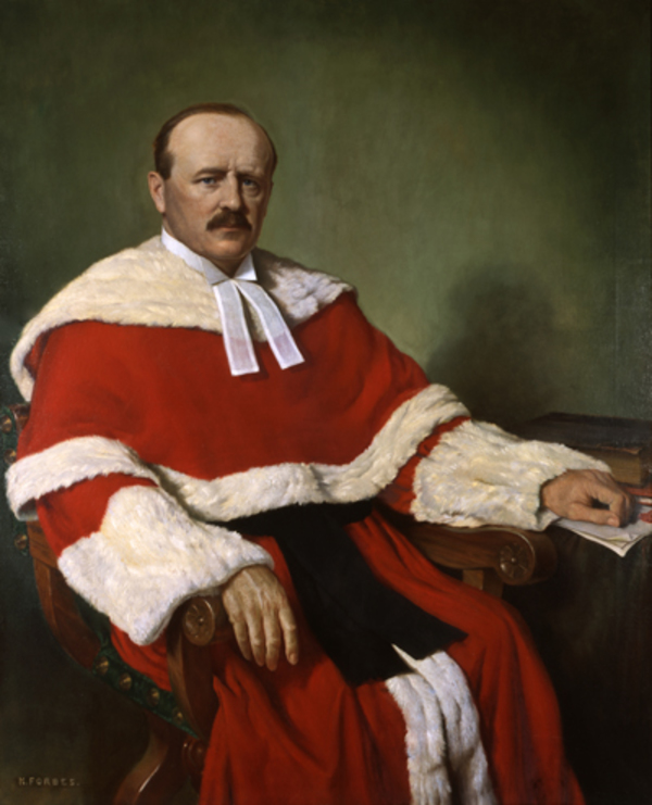 Titre original :  Painting of the Right Honourable Francis Alexander Anglin, P.C.. Source: https://scc-csc.gc.ca/about-apropos/image-eng.aspx?id=art-pt-francis-alexander-anglin. 
Credit: Philippe Landreville, photographer. Supreme Court of Canada Collection. Artist: K. Forbes.