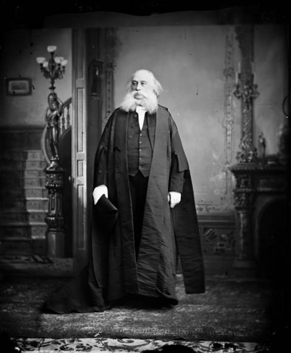 Titre original :  Hon. David Lewis Macpherson, (Senator) (Minister without Portfolio) b. Sept. 12, 1818 - d. Aug. 16, 1896. 