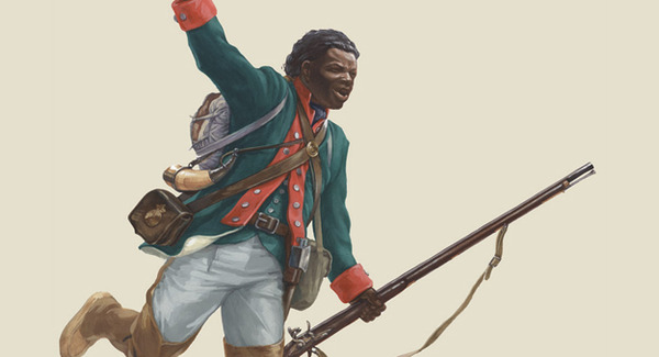 Titre original :  Richard Pierpoint, United Empire Loyalist 
Illustration by Malcolm Jones, 2005 
(Canadian War Museum, 1.E.2.4-CGR2) 